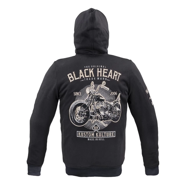 Bluza męska z kapturem W-TEC Black Heart Kustom Kulture Hoodie z aramidem