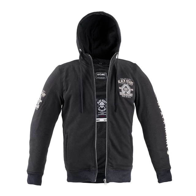 Pánská mikina W-TEC Black Heart Kustom Kulture Hoodie s aramidem