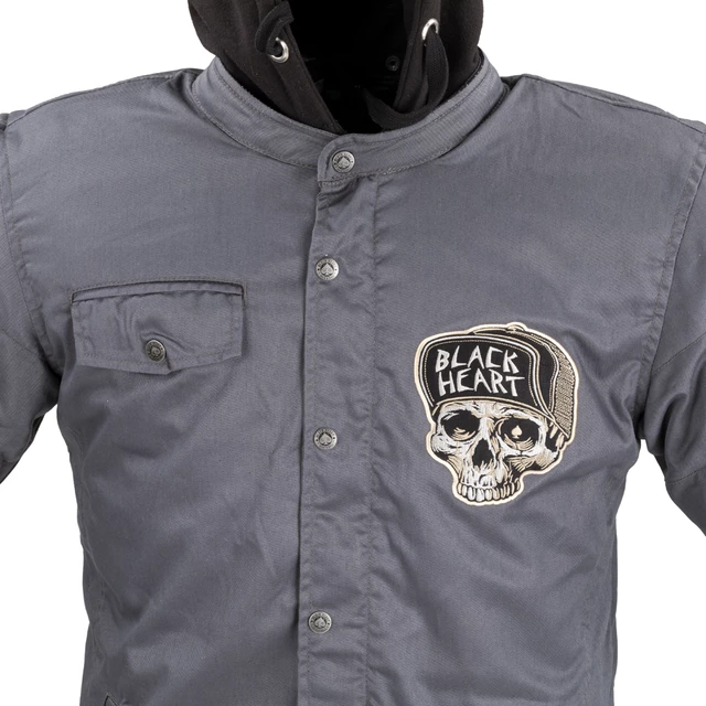 Férfi kabát W-TEC Black Heart Garage Built Jacket - sötét szürke, S