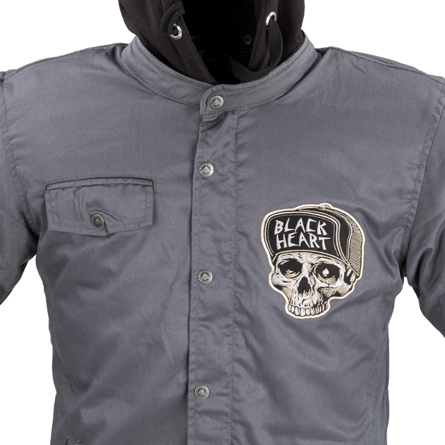 Férfi kabát W-TEC Black Heart Garage Built Jacket - sötét szürke, L