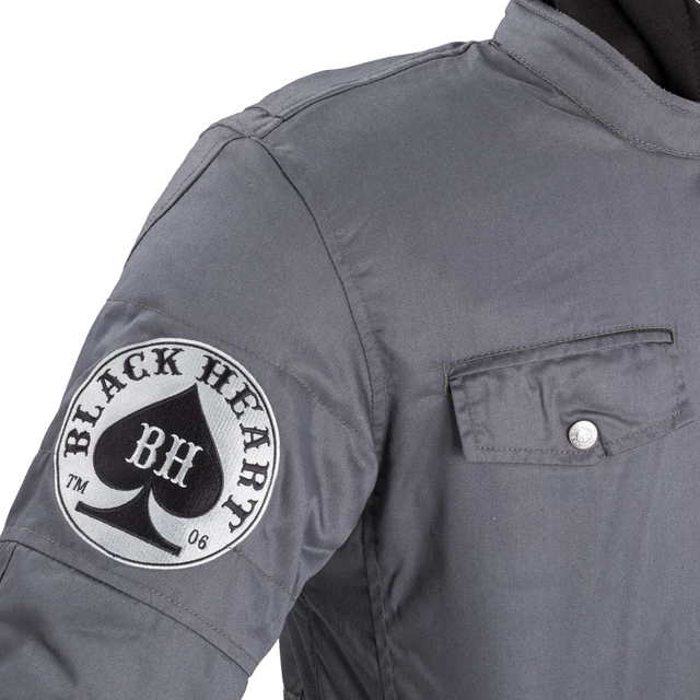 Férfi kabát W-TEC Black Heart Garage Built Jacket - sötét szürke, M