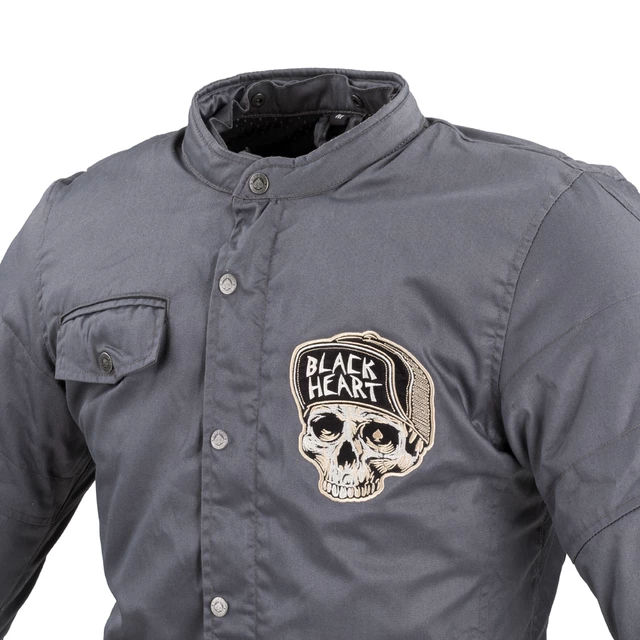 Férfi kabát W-TEC Black Heart Garage Built Jacket - sötét szürke, L