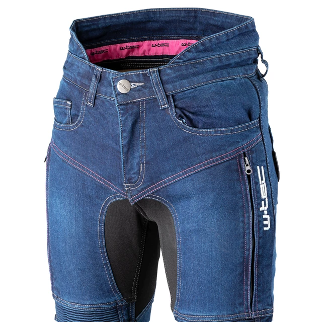 Dámské moto jeansy W-TEC Biterillo Lady - 2.jakost - modrá
