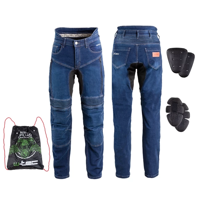 Men’s Motorcycle Jeans W-TEC Biterillo - Blue, M