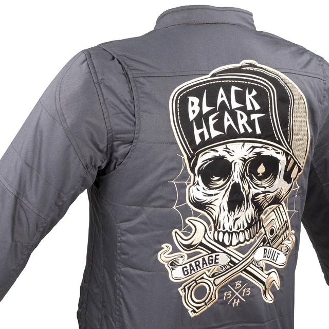 Férfi kabát W-TEC Black Heart Garage Built Jacket - sötét szürke, L