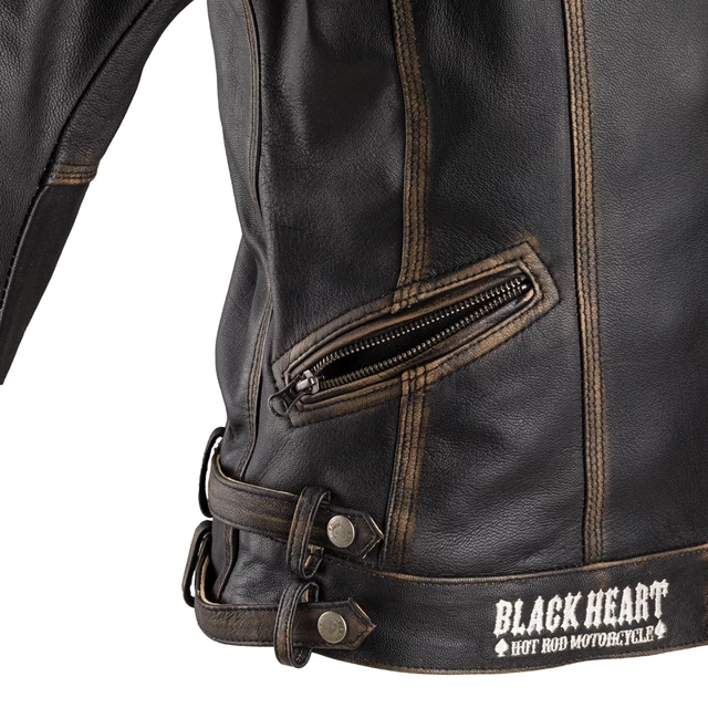 Dámska kožená moto bunda W-TEC Black Heart Lizza