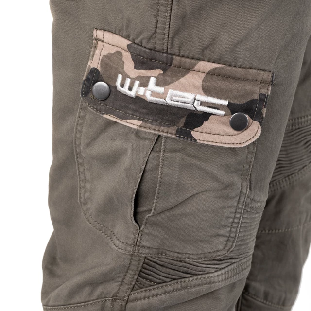 Men’s Motorcycle Pants W-TEC Shoota - Olive Green, XL