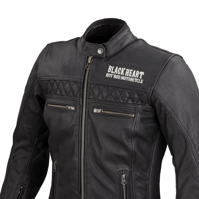 Women’s Leather Motorcycle Jacket W-TEC Black Heart Raptura