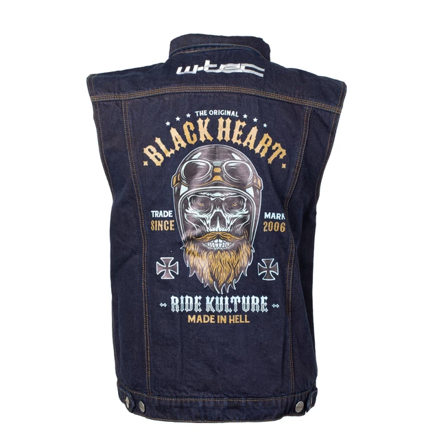 Moto vesta W-TEC Black Heart Rideman - modrá, 5XL