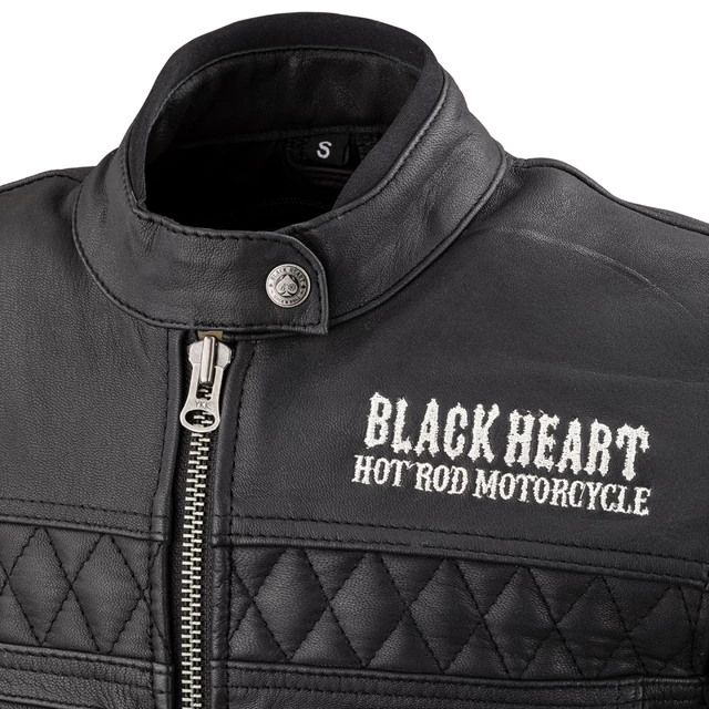 Dámská kožená moto bunda W-TEC Black Heart Raptura - černá