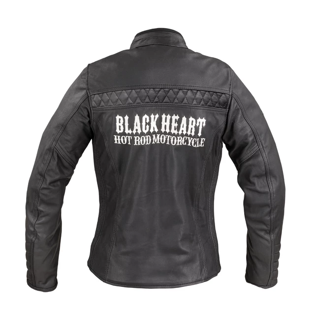 Women’s Leather Motorcycle Jacket W-TEC Black Heart Raptura - Black