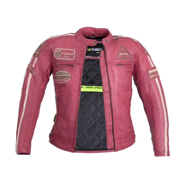 Dámská kožená moto bunda W-TEC Sheawen Lady Pink - 2.jakost