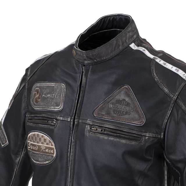 W-TEC Sheawen Vintage Herren Leder Motorradjacke - XL