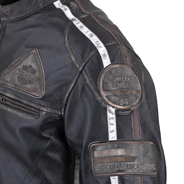 W-TEC Sheawen Vintage Herren Leder Motorradjacke