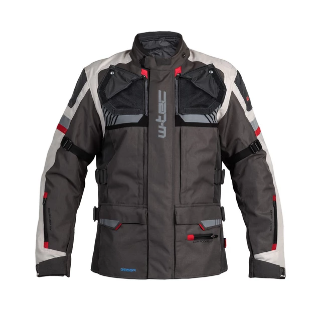 Touring Motorcycle Jacket W-TEC Excellenta - Thunderstorm Gray - Thunderstorm Gray