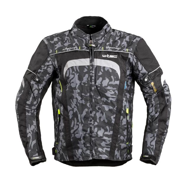 Men’s Motorcycle Jacket W-TEC Torebaro - Black-Grey Digi-Camo - Black-Grey Digi-Camo