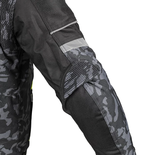 Pánská moto bunda W-TEC Torebaro - Black-Grey Digi-Camo