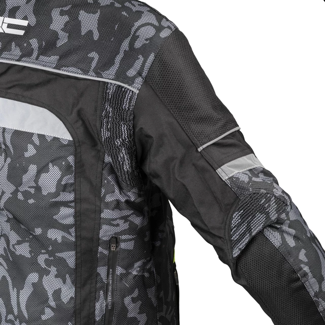 W-TEC Torebaro Herren Motorradjacke - Black-Grey Digi-Camo