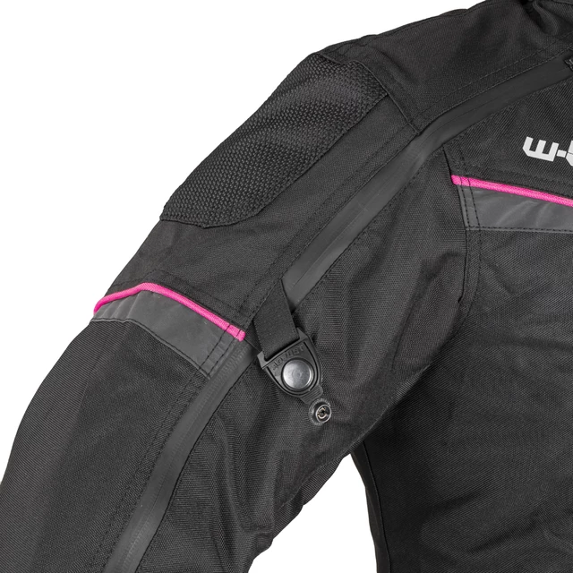 Damen Motoradjacke W-TEC Progair Lady - schwarz-rosa