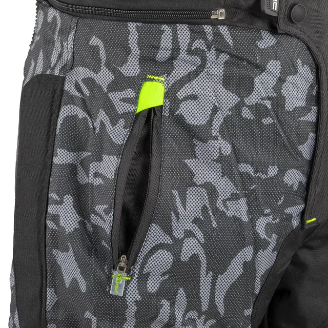 Men’s Summer Motorcycle Pants W-TEC Toregate - Black-Grey Digi-Camo