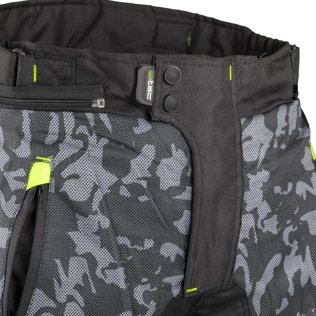 Men’s Summer Motorcycle Pants W-TEC Toregate - Black-Grey Digi-Camo