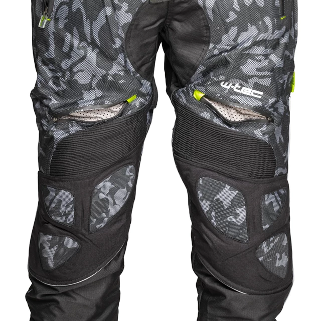 Pánske moto nohavice W-TEC Toregate - Black-Grey Digi-Camo