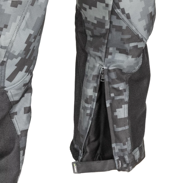 Męskie letnie spodnie motocyklowe W-TEC Jori - Czarno-Szary Digi-Camo