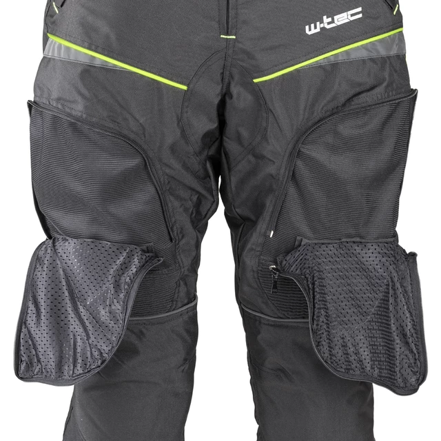 Férfi motoros nadrág W-TEC Propant - fekete-fluor sárga, 5XL