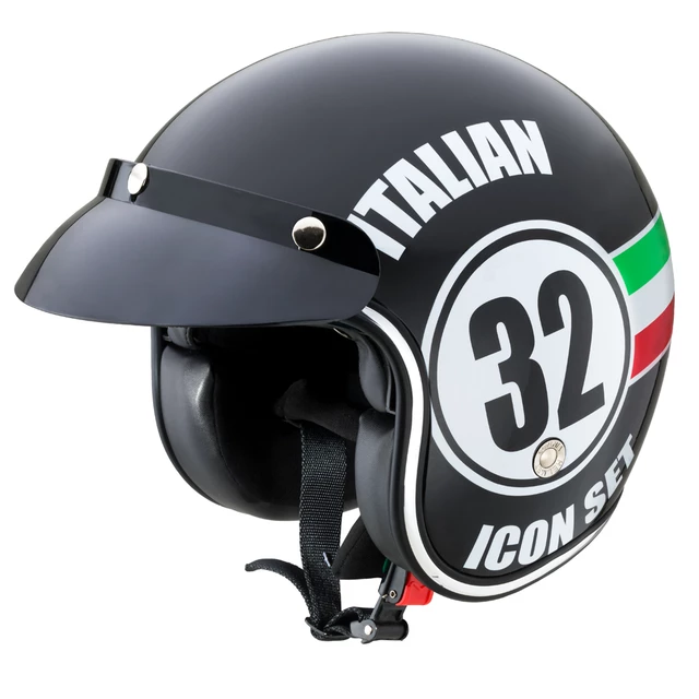 Moto čelada W-TEC Café Racer - Super Race - Italian 32