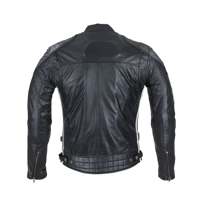 Pánská kožená moto bunda W-TEC Sheawen Classic - černá