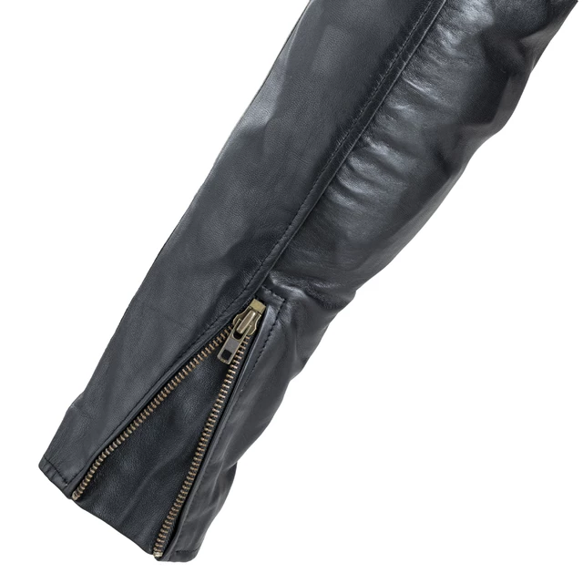 Pánská kožená moto bunda W-TEC Sheawen Classic - černá