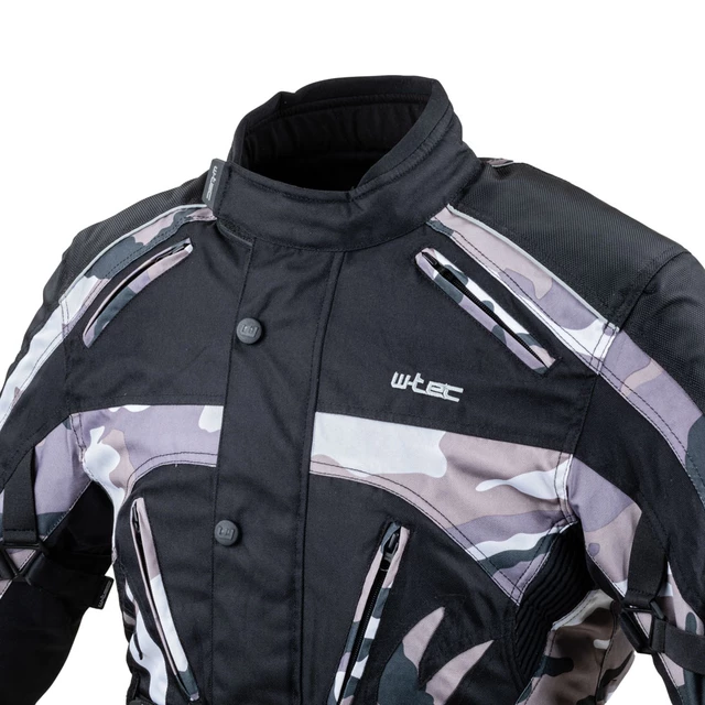 Men’s Motorcycle Jacket W-TEC Troopa - Black Camo