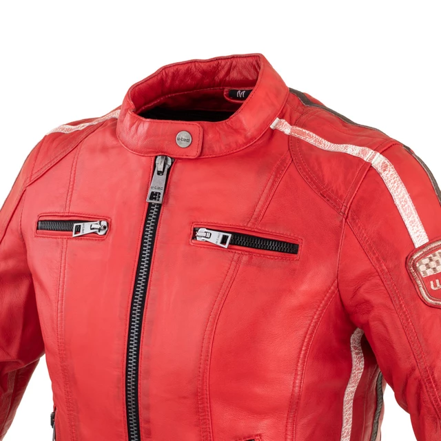 Women’s Leather Jacket W-TEC Umana - Red