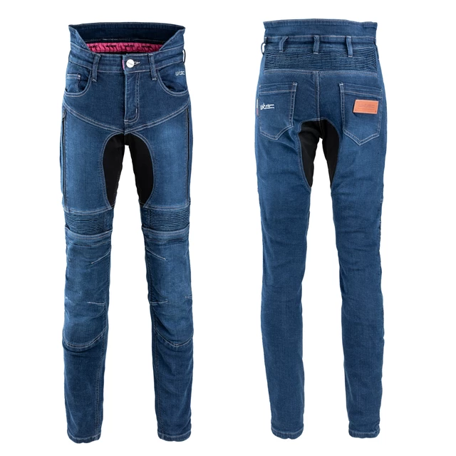 Dámské moto jeansy W-TEC Biterillo Lady - modrá