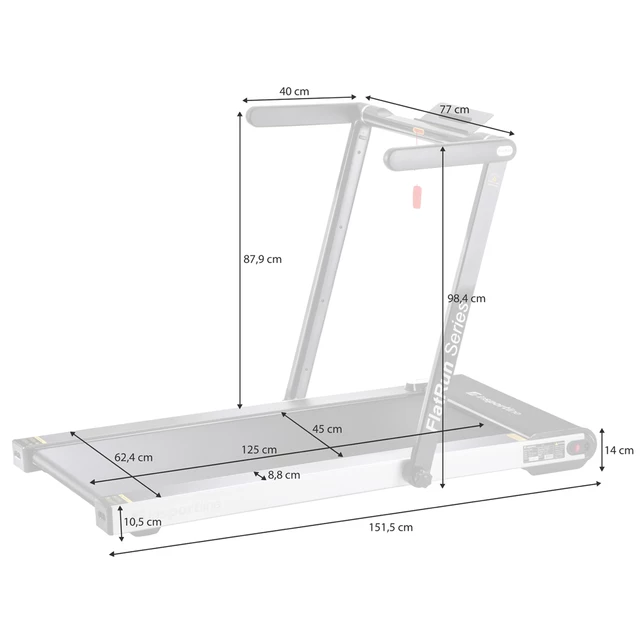 Treadmill inSPORTline FlatRun