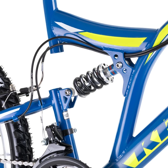 Junior teljes felfüggesztésű kerékpár Kreativ 2441 24" - kék
