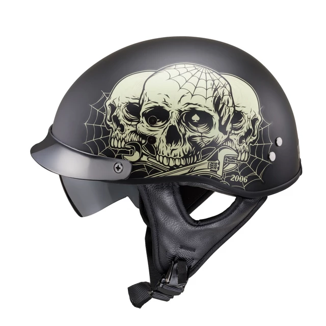 Motorcycle Helmet W-TEC Black Heart Rednut - Motorcycle/Matt Black