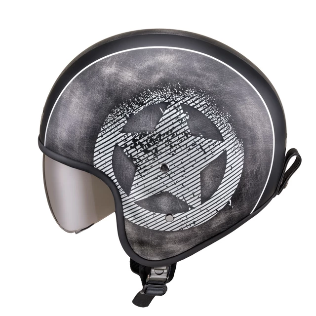 Motorcycle Helmet W-TEC Angeric Grey Star - Grey Star