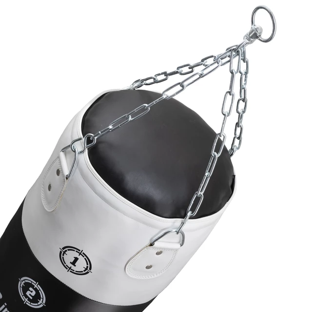 Punching Bag inSPORTline Robkin 90 x 35 cm - Black-White