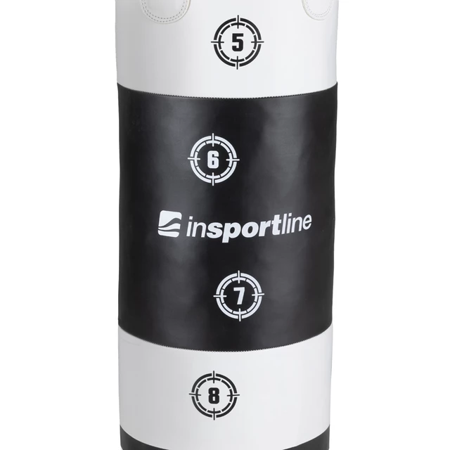 Punching Bag inSPORTline Robkin 90 x 35 cm - Black-White