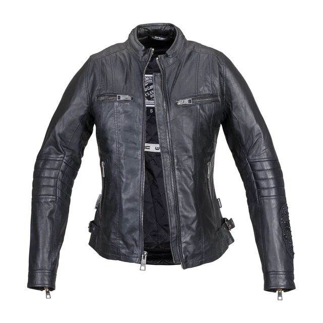 Women’s Leather Jacket W-TEC Strass