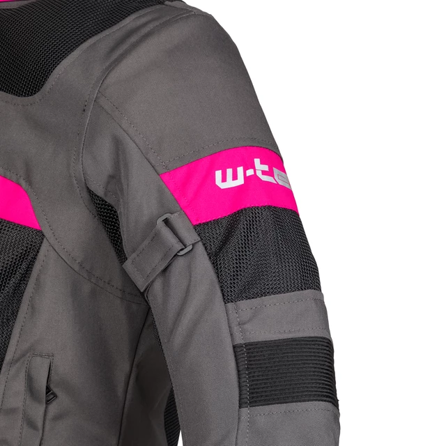 Women’s Summer Motorcycle Jacket W-TEC Monaca - Black Mesh-Pink