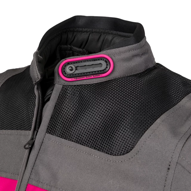 Damska letnia kurtka motocyklowa W-TEC Monaca - Black Mesh-Pink