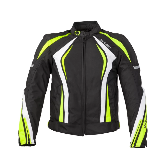 Men’s Motorcycle Jacket W-TEC Chagalero - Black-Yellow-White - Black-Yellow-White