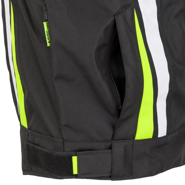 Men’s Motorcycle Jacket W-TEC Chagalero - Black-Yellow-White