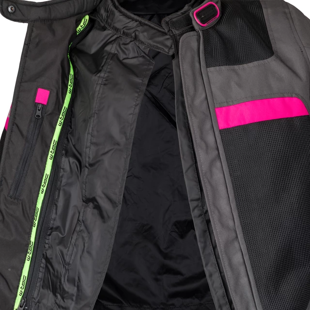 Damska letnia kurtka motocyklowa W-TEC Monaca - Black Mesh-Pink