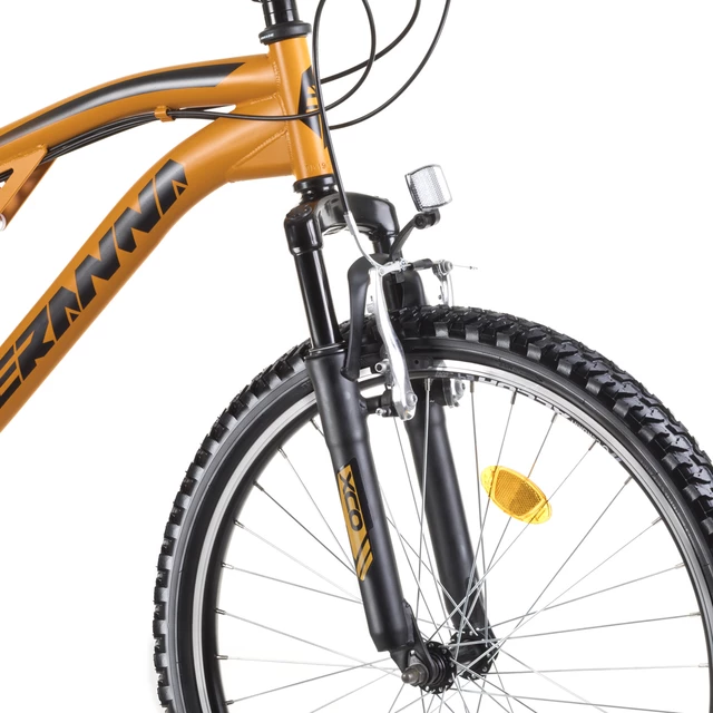 Junior teljes felfüggesztésű kerékpár DHS 2445 24" - modell 2019 - narancssárga