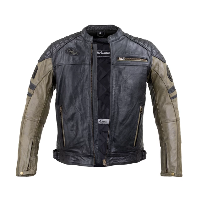 Men’s Leather Motorcycle Jacket W-TEC Kostec
