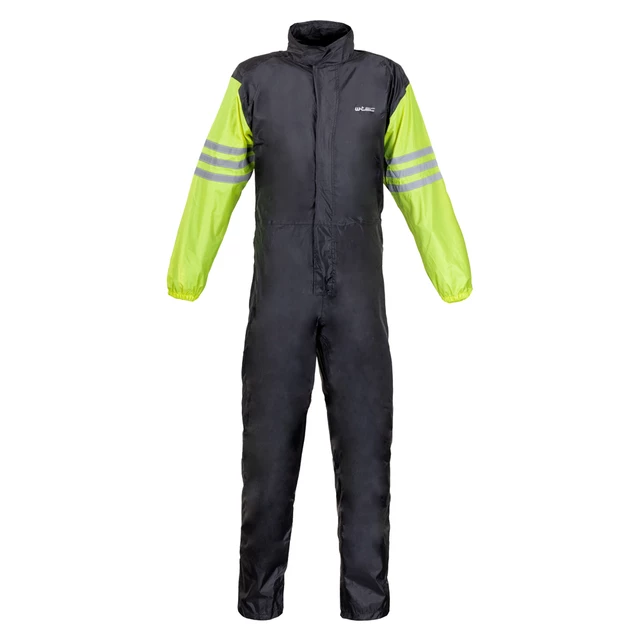 Motorcycle Rain Suit W-TEC Smedava - Black-Fluo - Black-Fluo