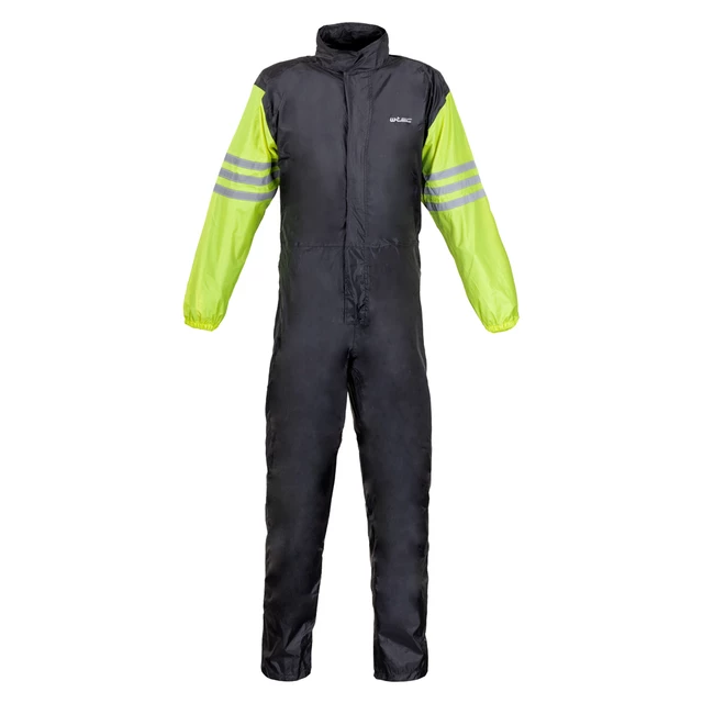 W-TEC Smedava Motorrad Regenmantel - schwarz-fluo - schwarz-fluo